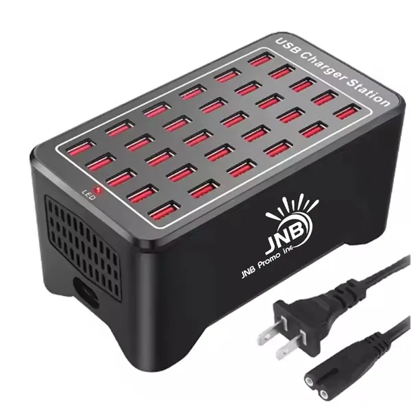 Powerful and Versatile 25-Port USB Rapid Charger