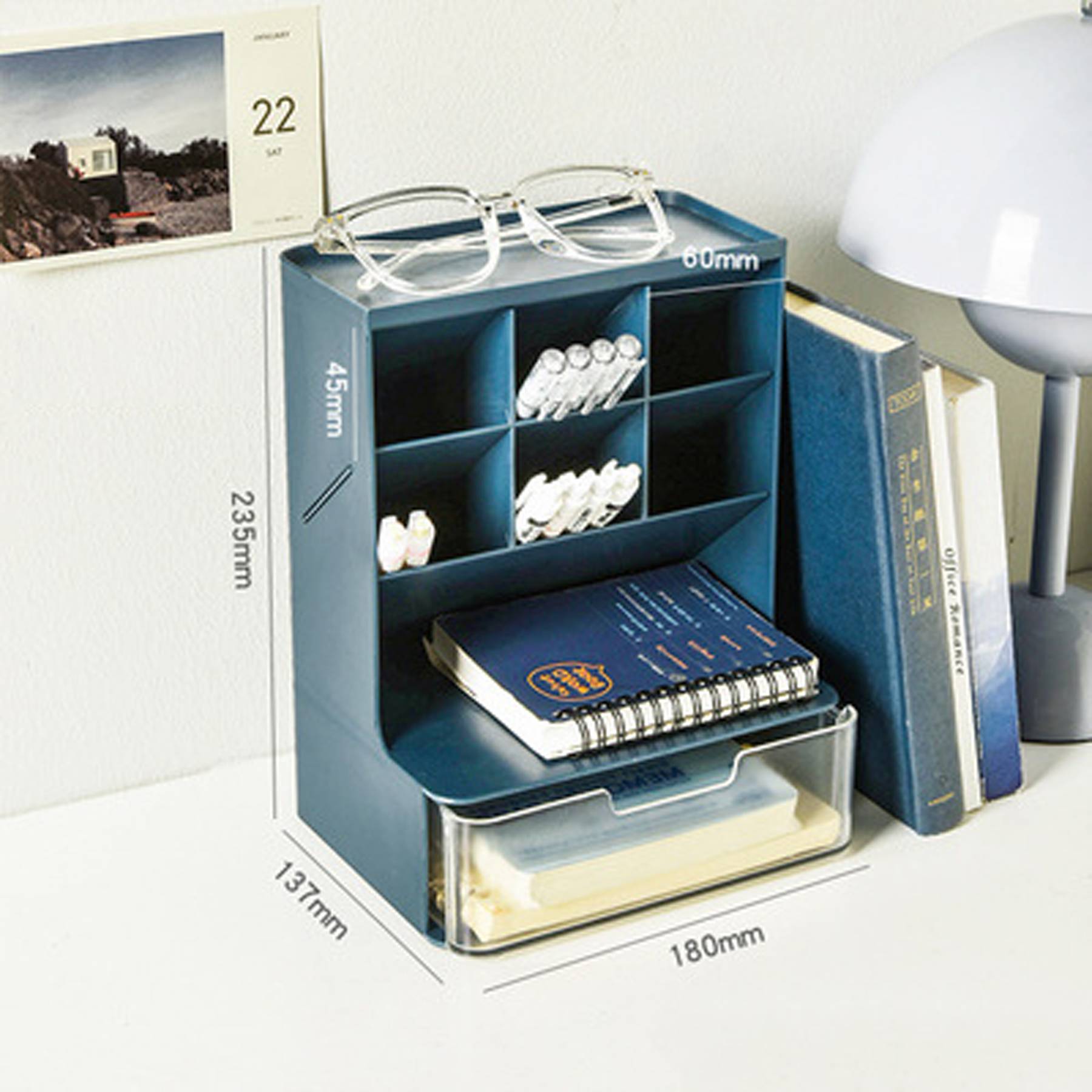 Large Capacity Plastic Desktop Storage Box 3