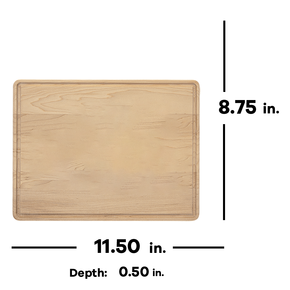 11 1/2" x 8 3/4" Cutting Board with Drip Ring