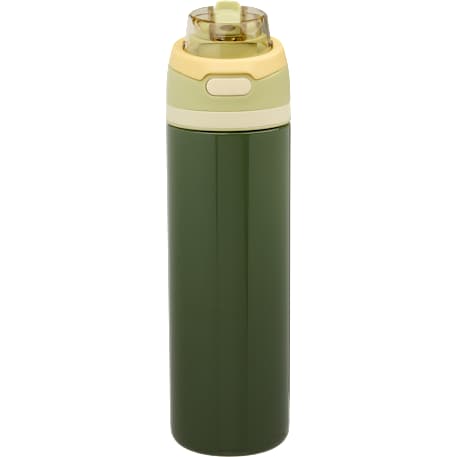 Elvin 28oz Recycled Stainless Flip Straw Bottle, custom water bottle with logo imprint 111