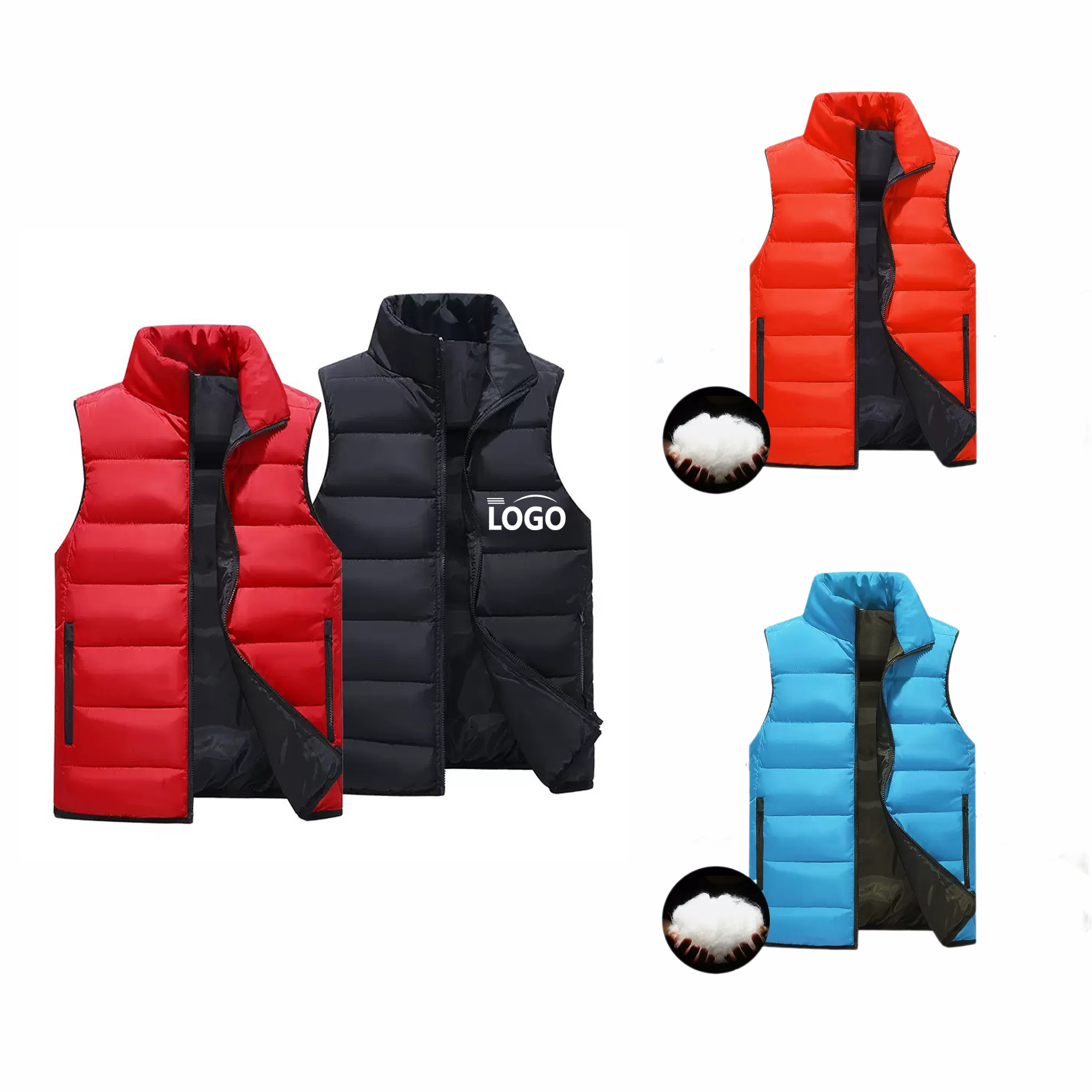 Unisex Down Vest MOQ 10pcs 3