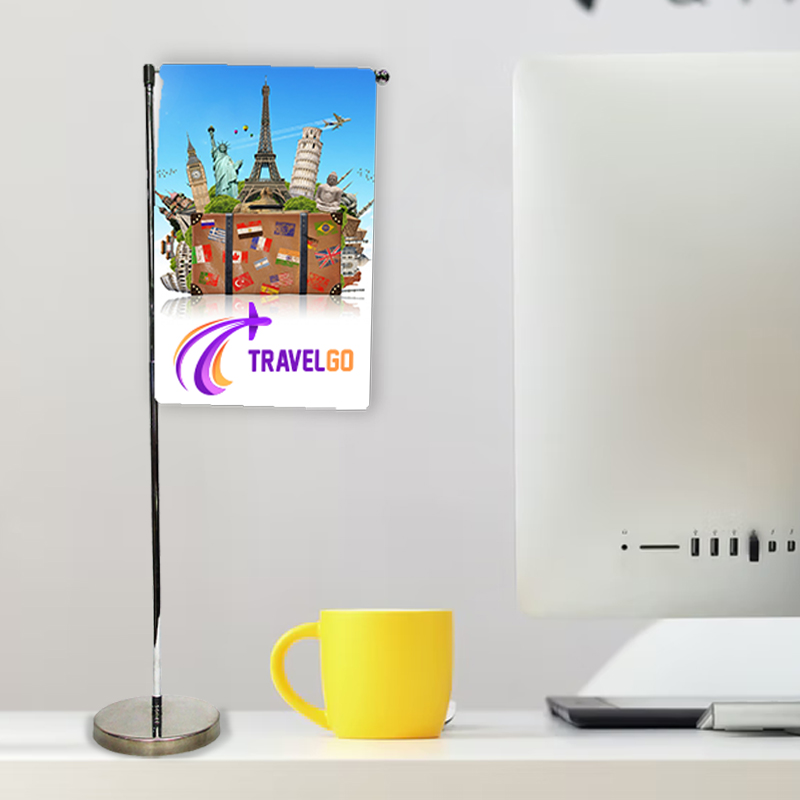 Rectangular Brace Hanging Desktop Flag