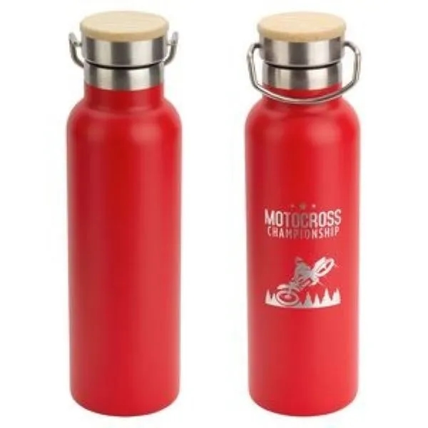 Barona 20 oz Vacuum Insulated Stainless Steel Bottle, custom water bottle with logo imprint 12