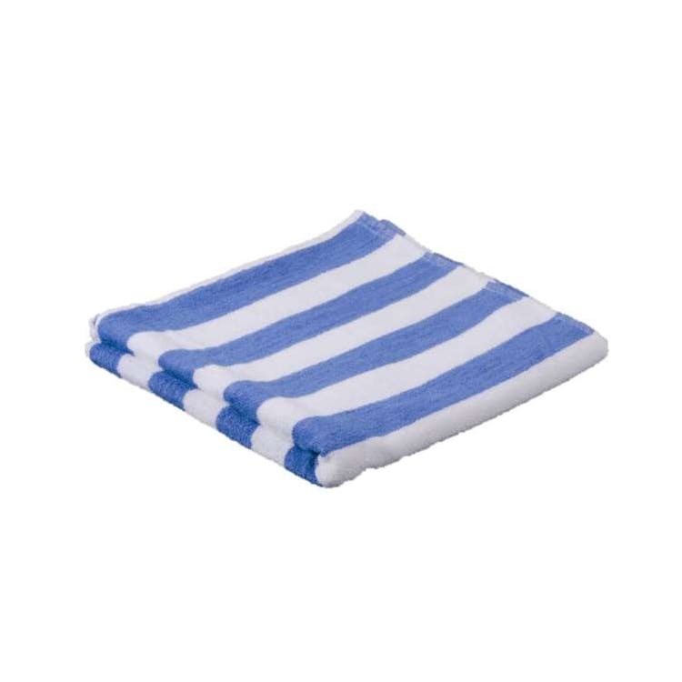 Cabana Stripe Pool Towels - 33x66 Blue 2