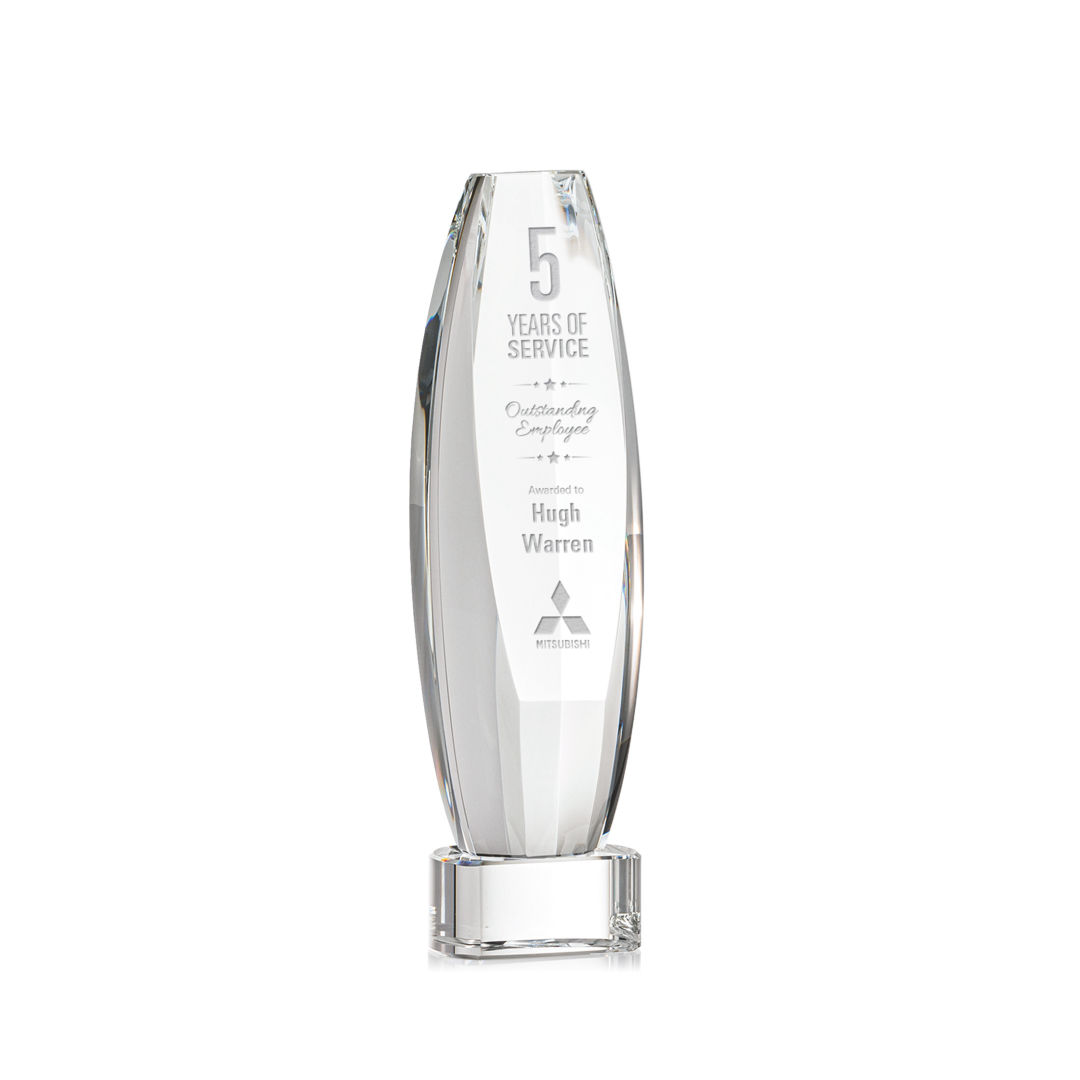 Hoover Award on Paragon Base - Clear 9