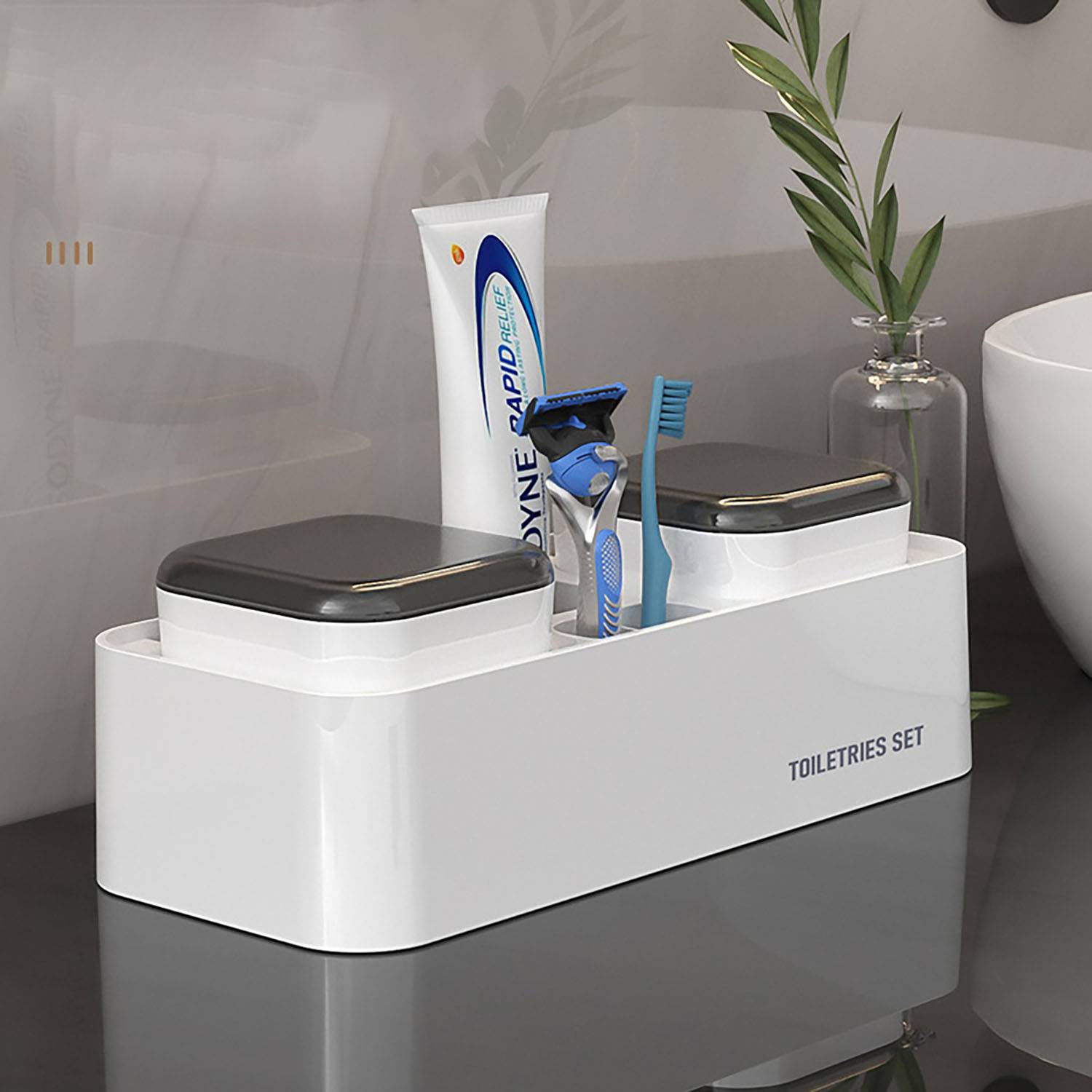 Toothbrush Holder with Rinse Cup 5