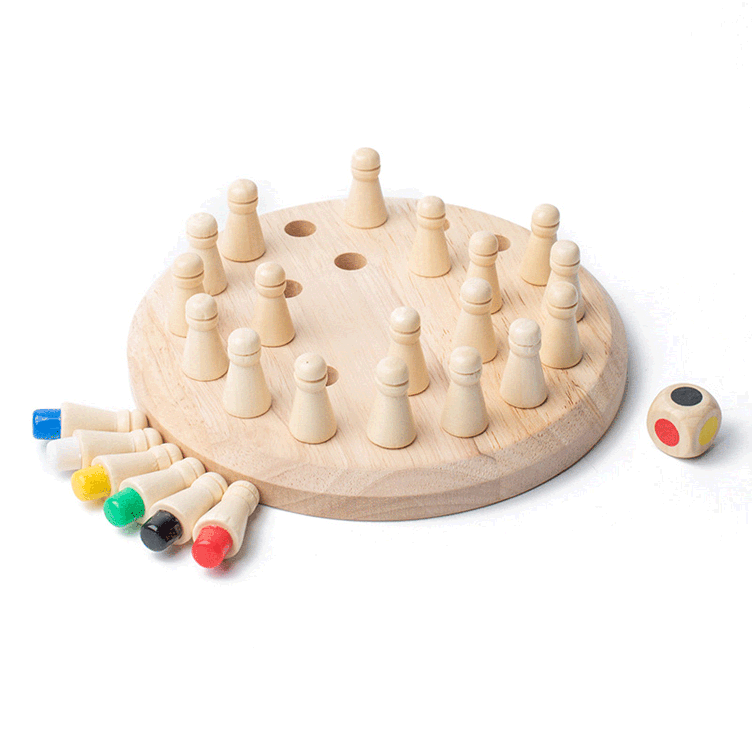 Wooden Memory Match Stick Chess Game Board Puzzles 5
