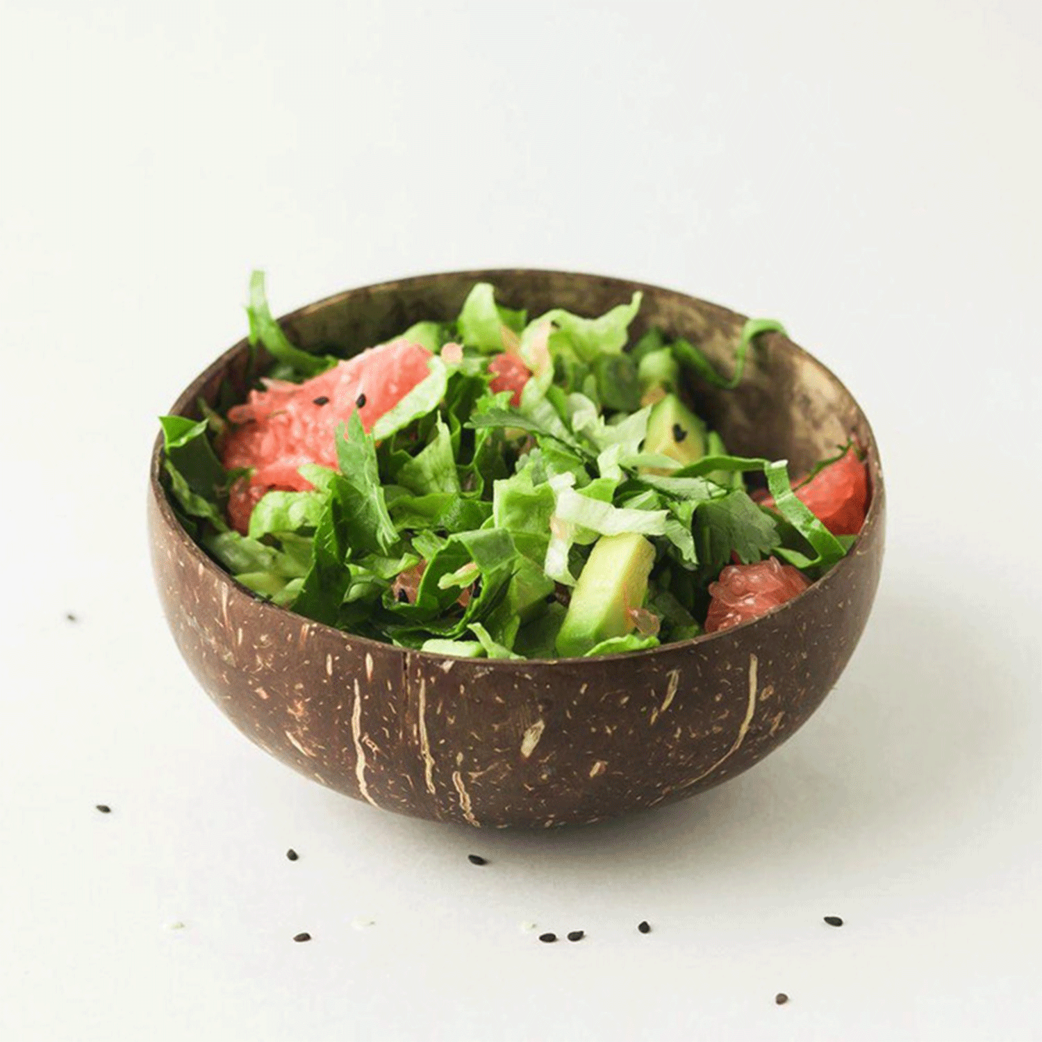 Eco-Friendly Natural Handmade Coconut Shell Salad Bowl 5