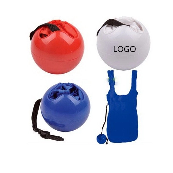 Bowling Shape Folded Shopping Tote Bag 2