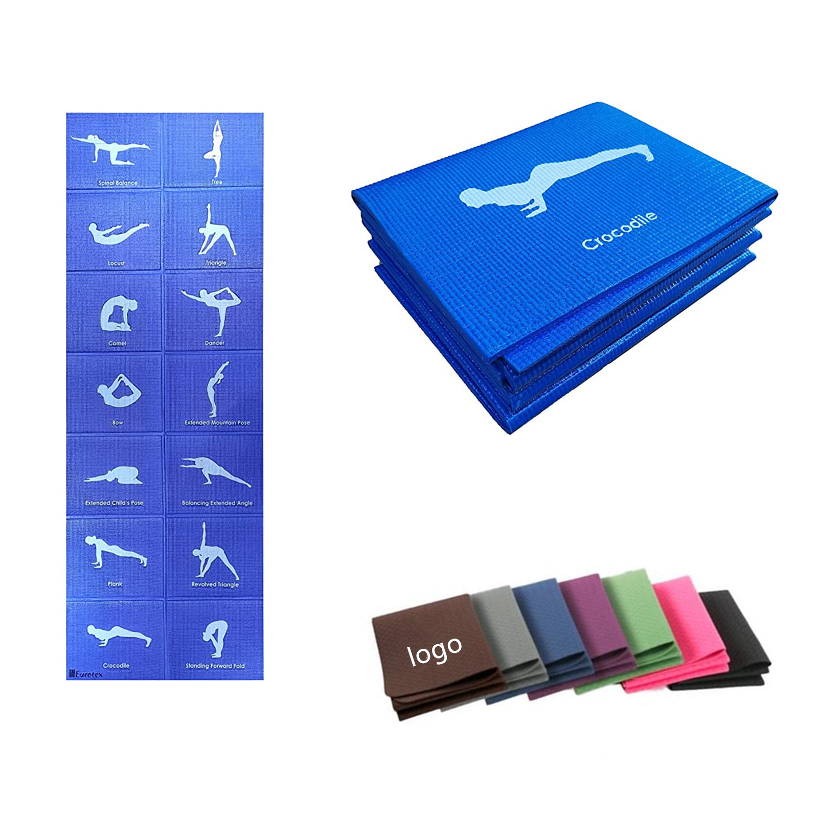 Foldable Thick Non-Slip Exercise Yoga Mat 1