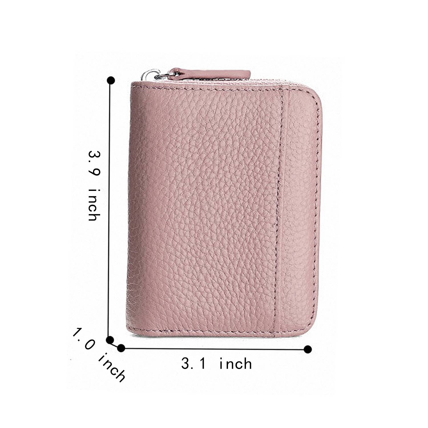 Multifunction Zippered Leather Organ Purse Coin Pouch 3
