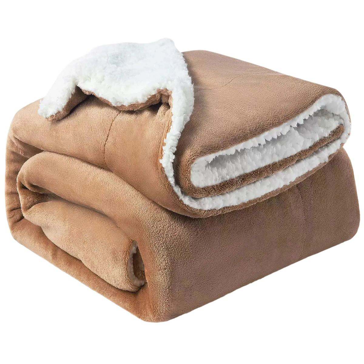 Warm Sherpa Fleece Blanket 50x60 Inch for Bedroom 2