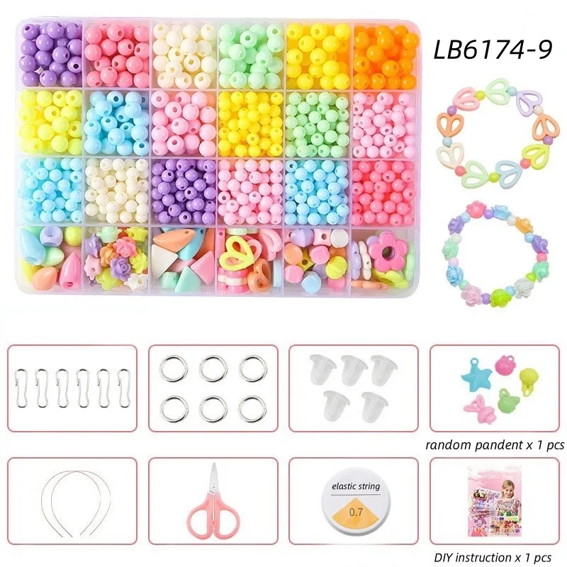 BULK Kids Jewelry Making Kit DIY Bracelet Set Beads Supplies 11