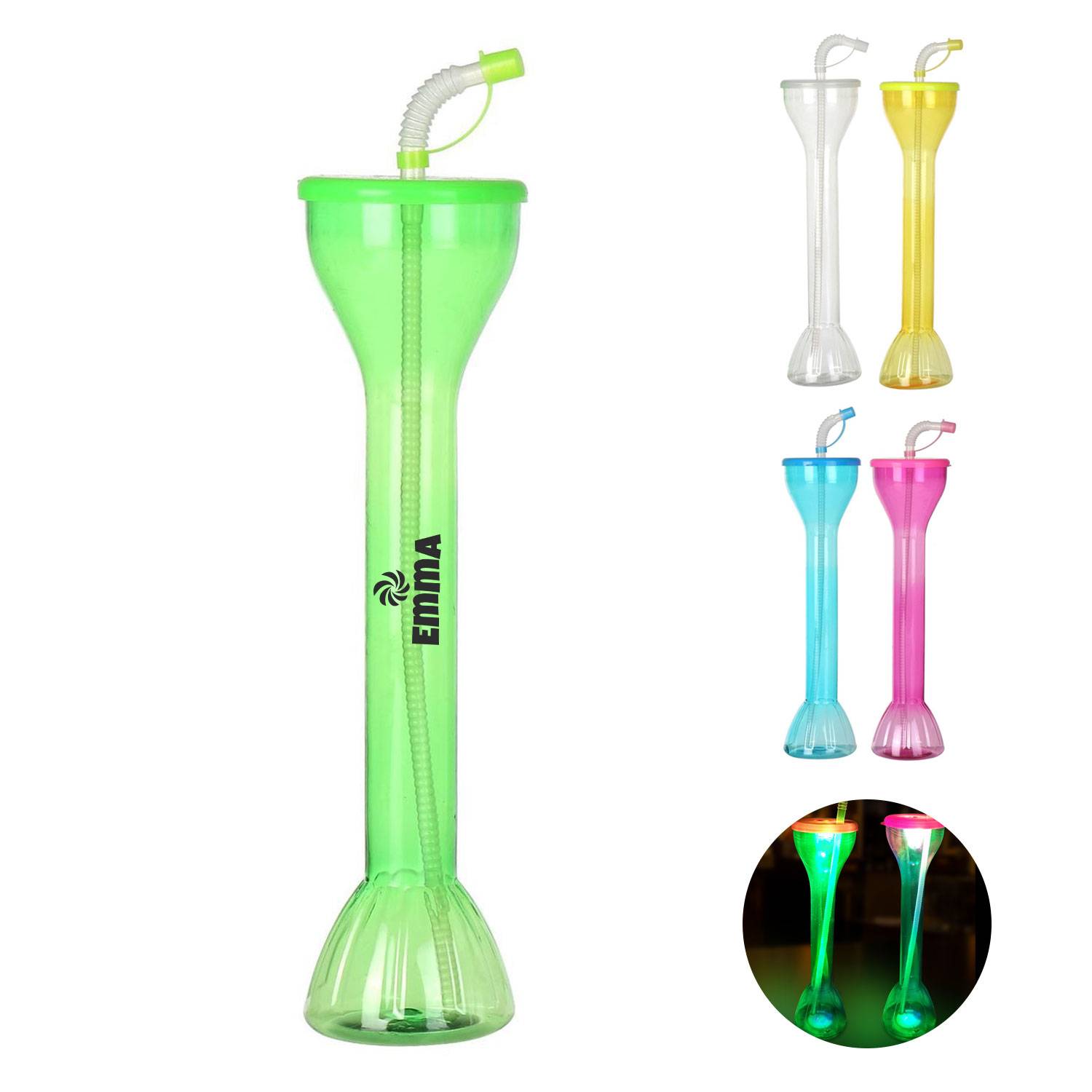 24Oz Transparent LED Yard Glasses 4