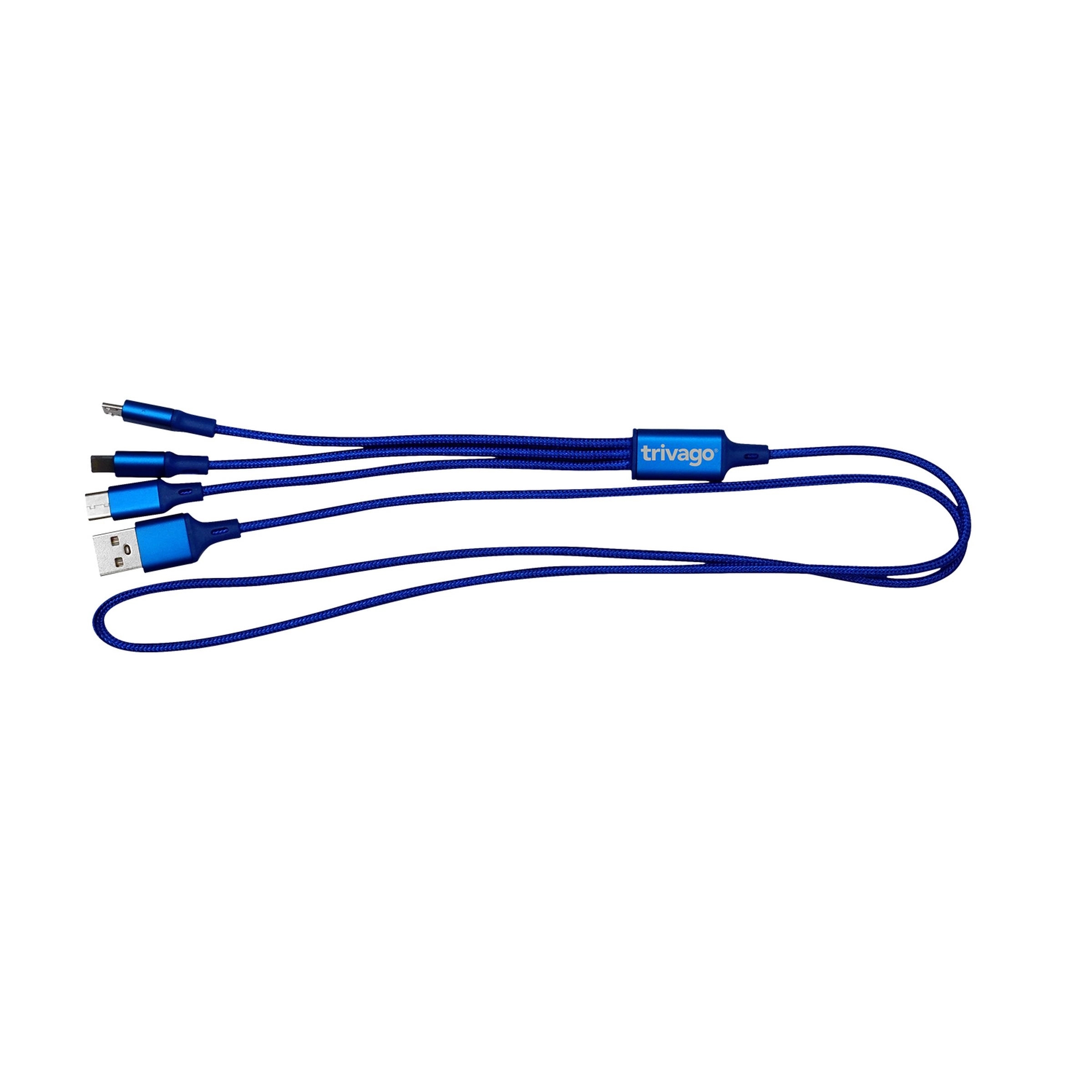 3' METALLIC 3-IN-1 CABLE WITH TYPE C US 6