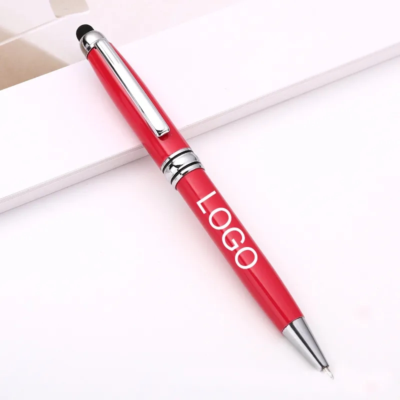 Metal Twist Action Ballpoint Stylus Pen 9
