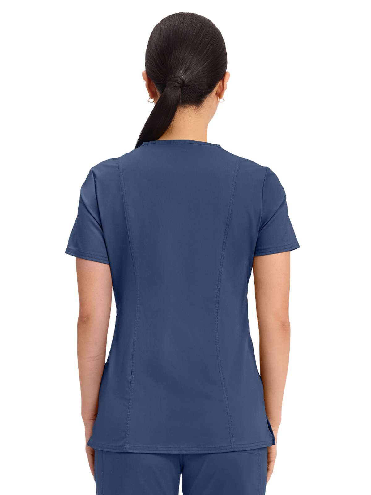Cherokee - Workwear Revolution - Women's 2-Pocket Mock Wrap Top 6