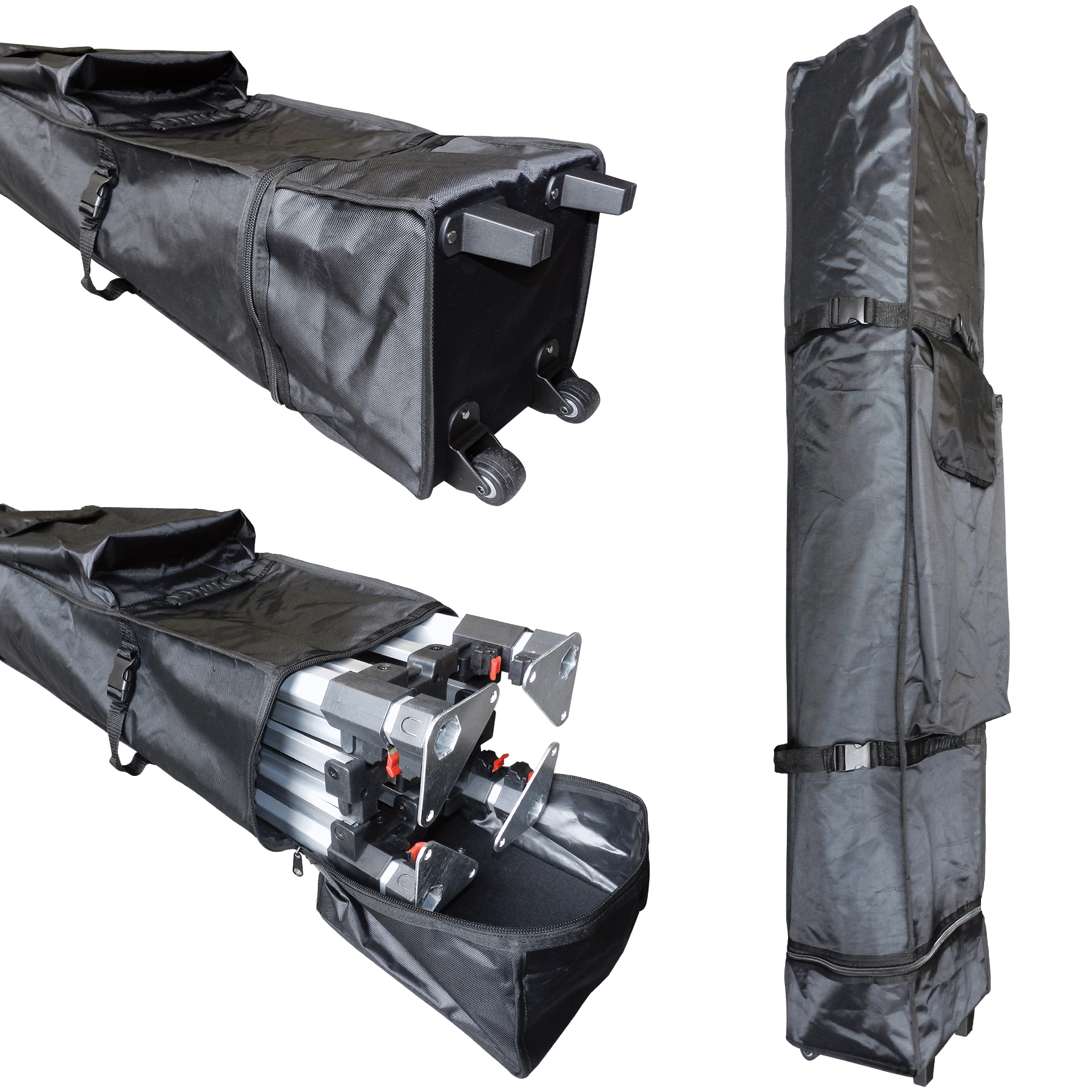 10' Heavy Duty Tent With One Full Double Sided Wall and Two Double Sided Half Walls 17