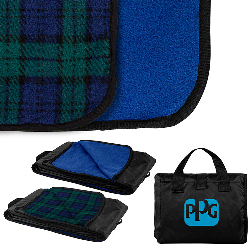 260g Polyester Fleece Picnic Blanket 50" x 60" 7