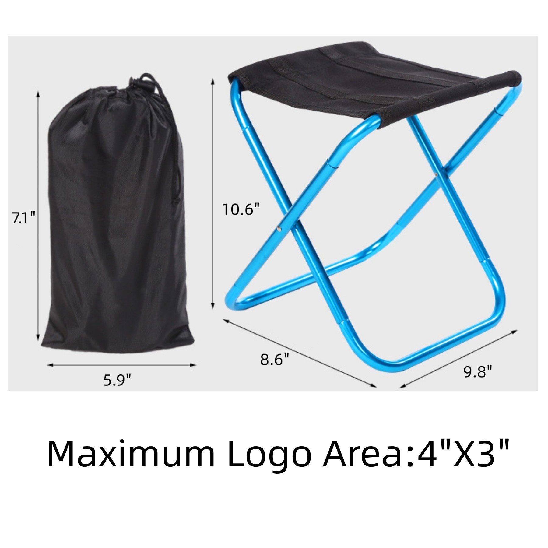 Portable Aluminium Alloy Folding Stool 2