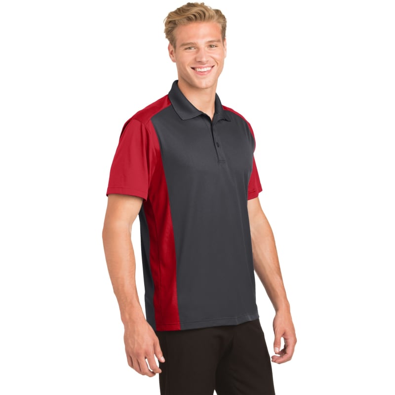 Sport-Tek Colorblock Micropique Sport-Wick Polo. 3