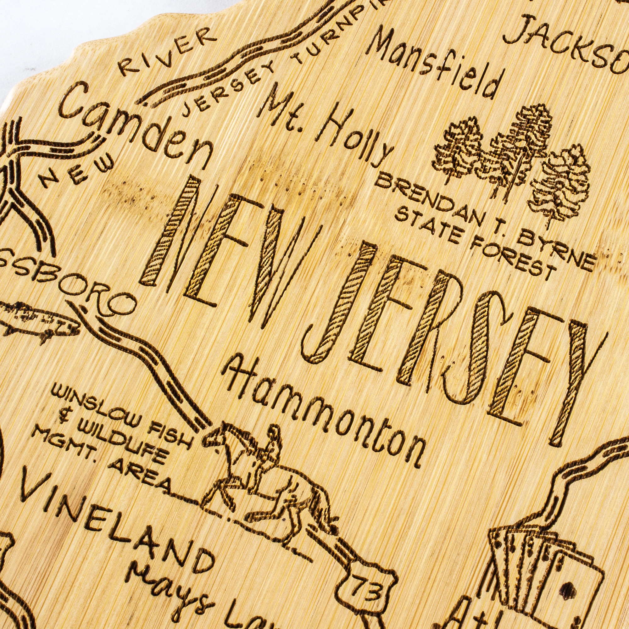 Destination New Jersey Cutting & Serving Board 13