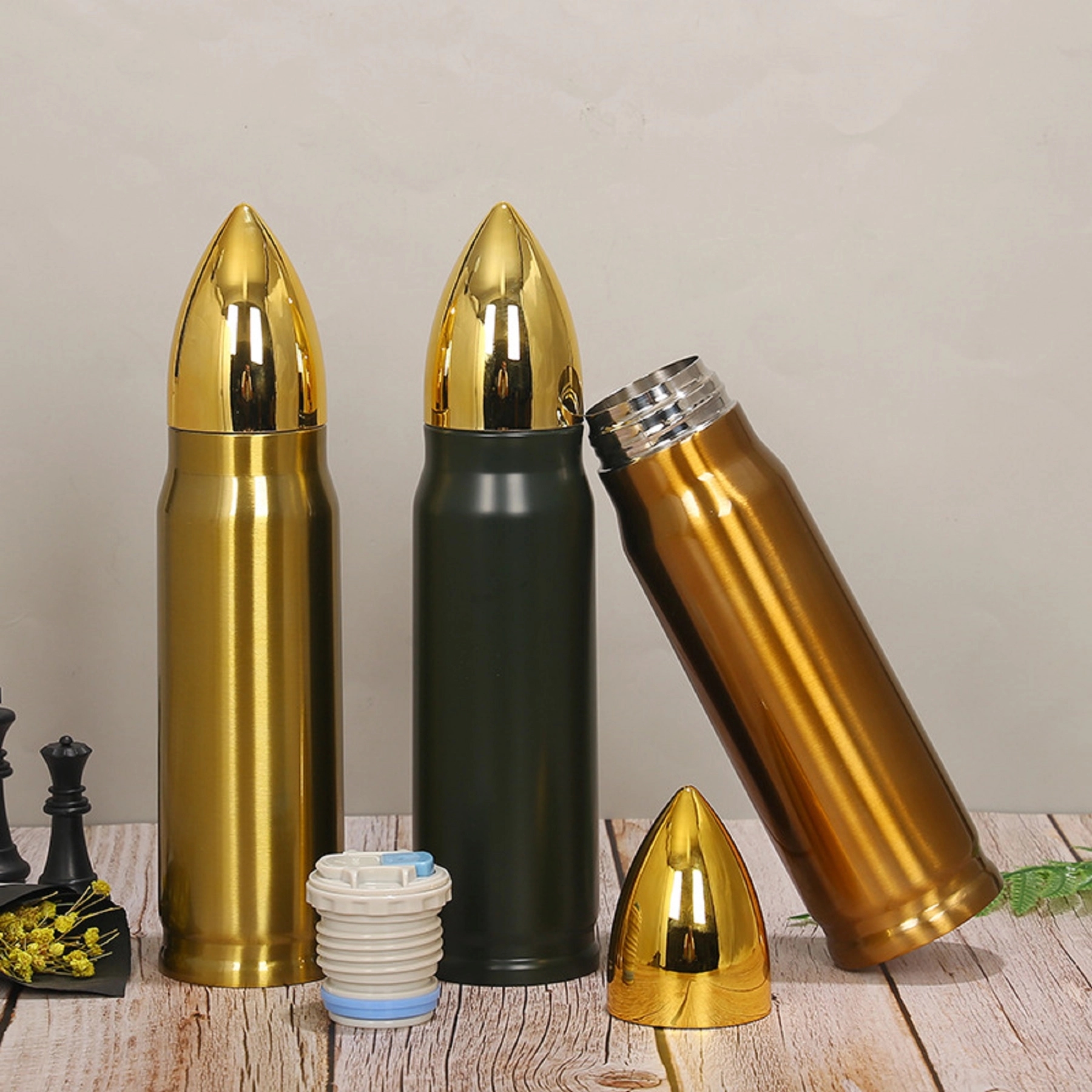 17 oz Double Wall Stainless Steel Vacuum Bullet Water Flask 5