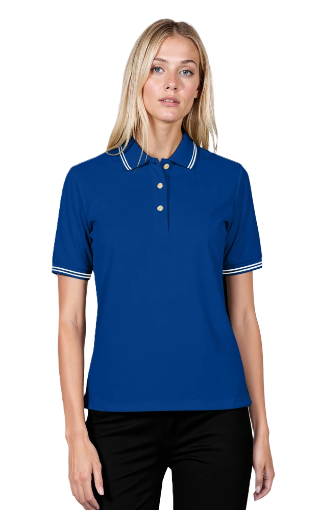 Ladies' Superblend Tipped Pique Polo 47