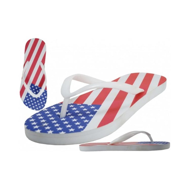 Men's US Flag Flip Flops - Sizes Small - X-Large 2