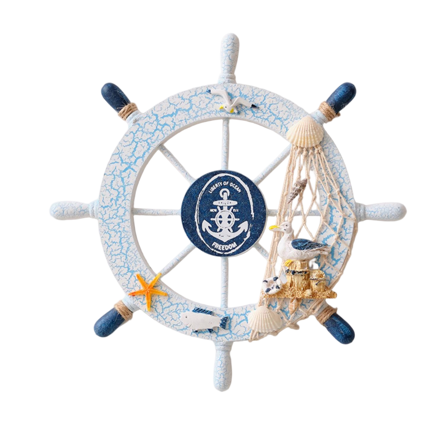 Wooden Nautical Ship Wheel Wall Decoration 19