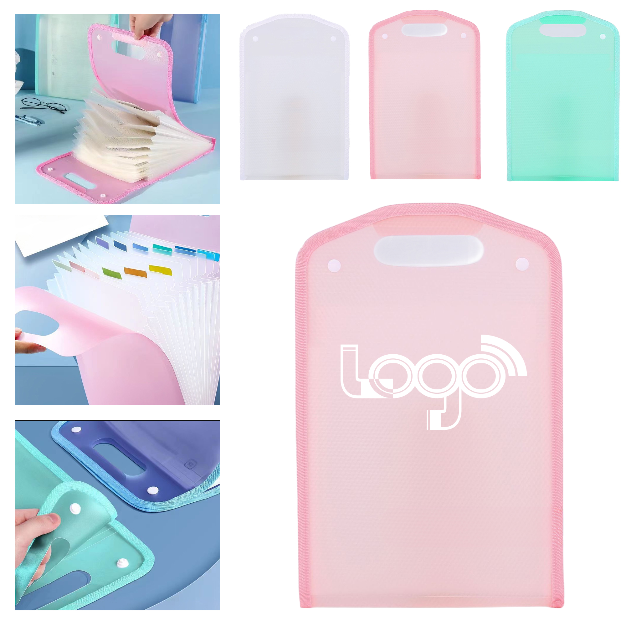 A4 Waterproof File Organizer with Handle 2