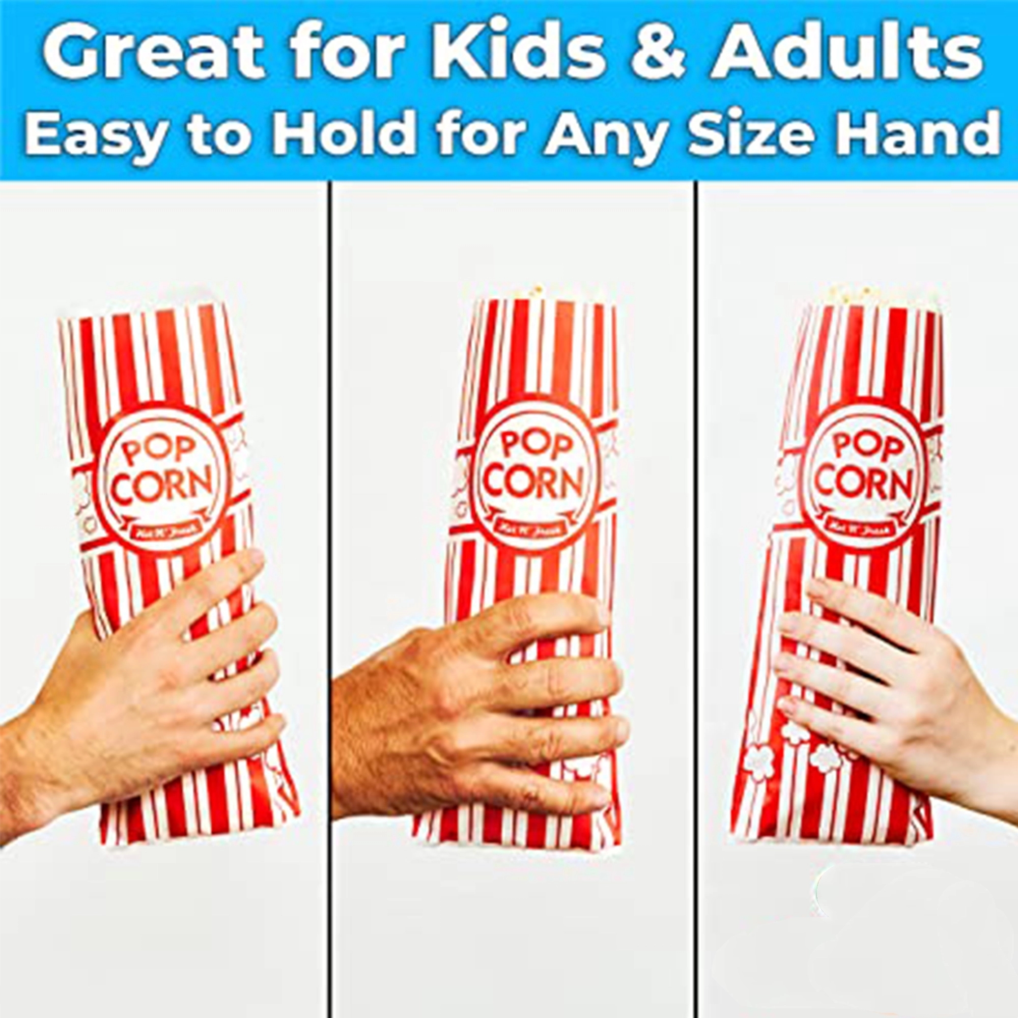 Grease Resistant Paper Popcorn Bags 2