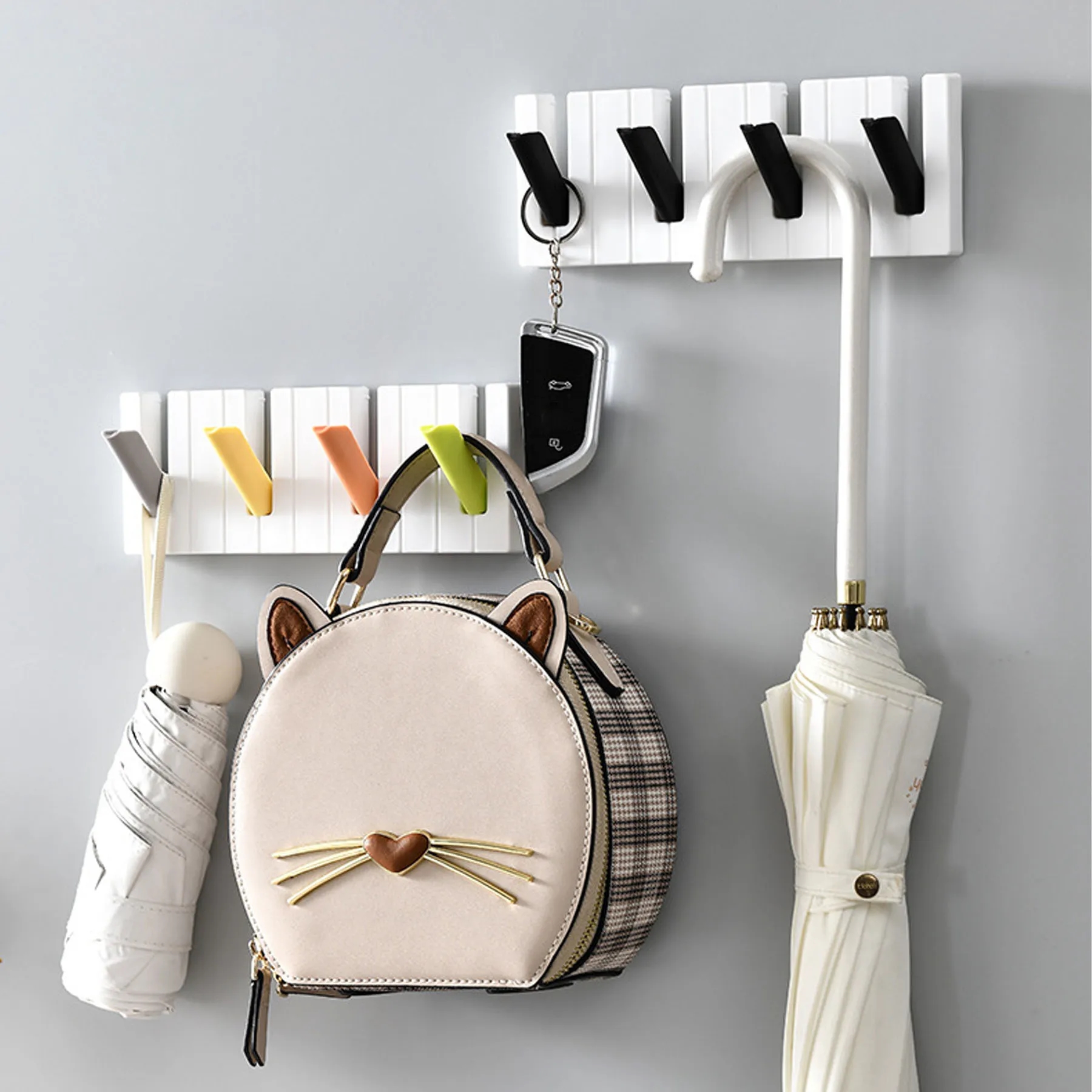 Adhesive Key Bag Hook Behind The Door 7