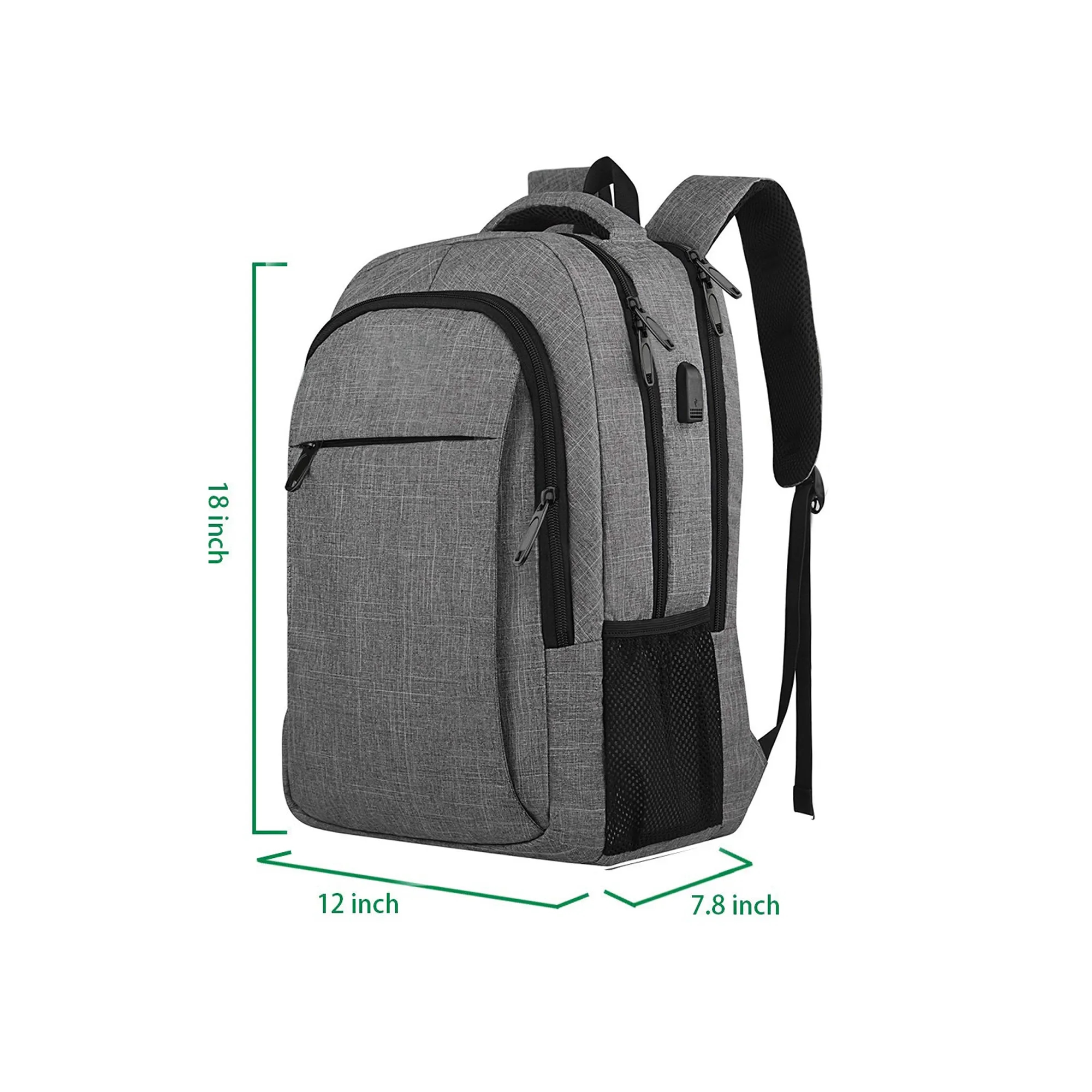 Business Bags Travel School Backpack With Usb Charging Port 4
