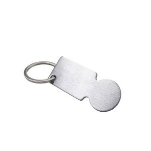 Rectangle Shopping Cart Token Keychain For Trolley Use 7