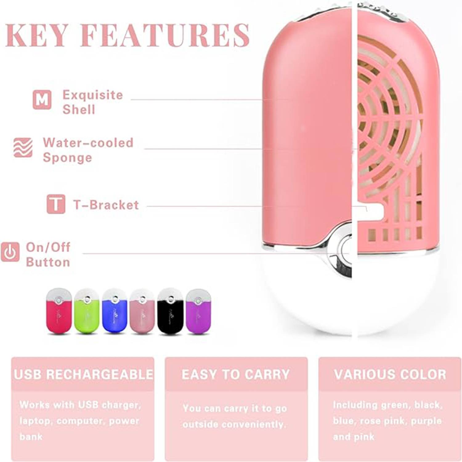 USB Rechargeable Pocket Eyelash Extension Dryer 2