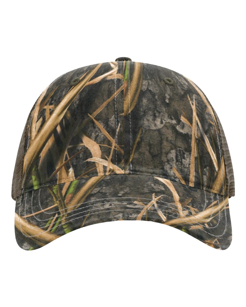 Garment Washed Printed Trucker Cap - 111P 39
