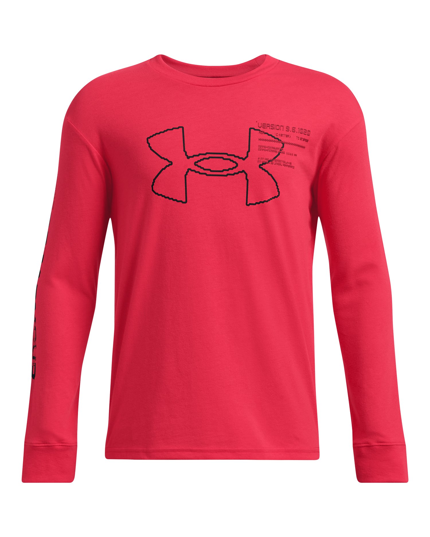 UA Glitch Big Logo Boys' Long Sleeve 4
