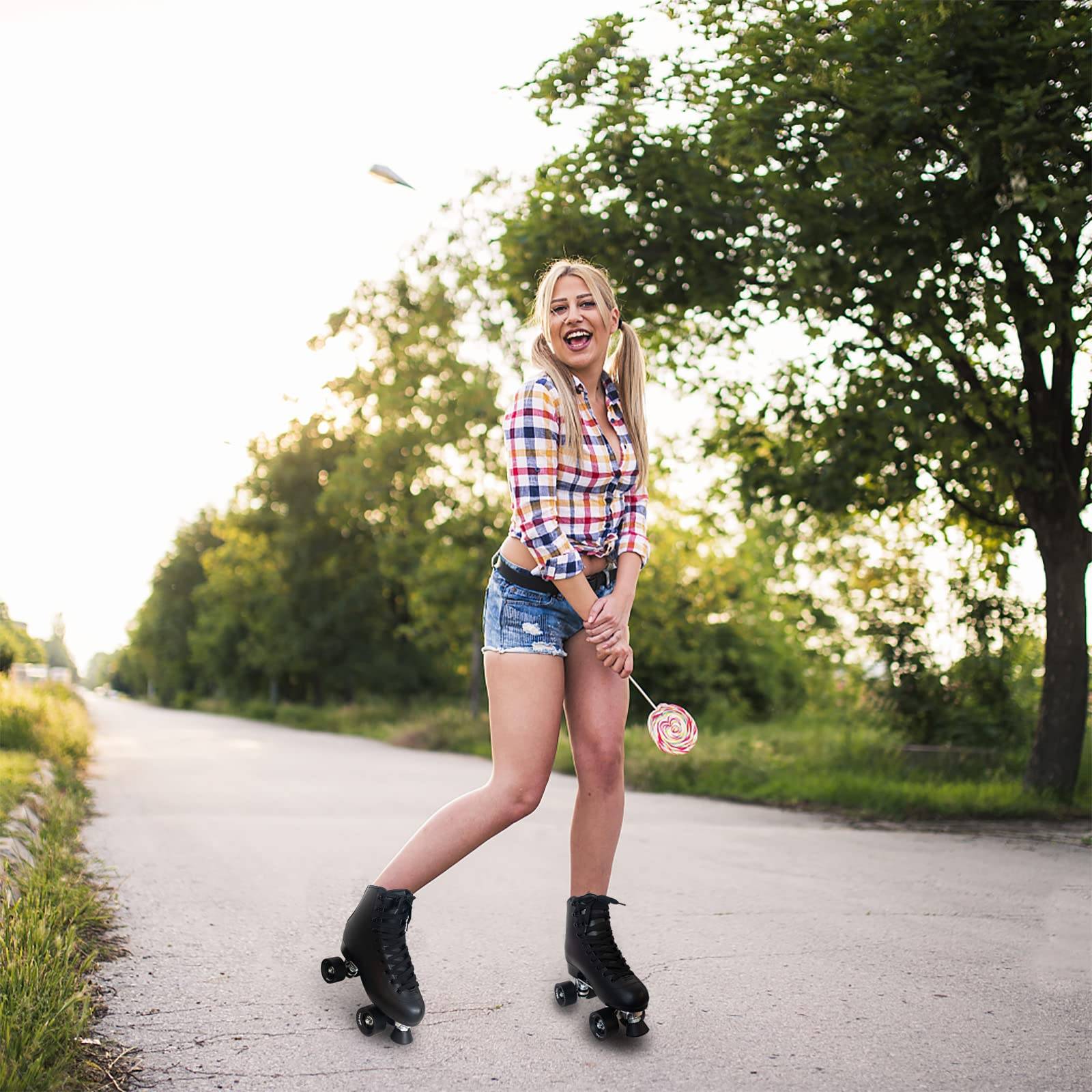 Professional Aluminum Alloy Four-Wheel Roller Skates 3
