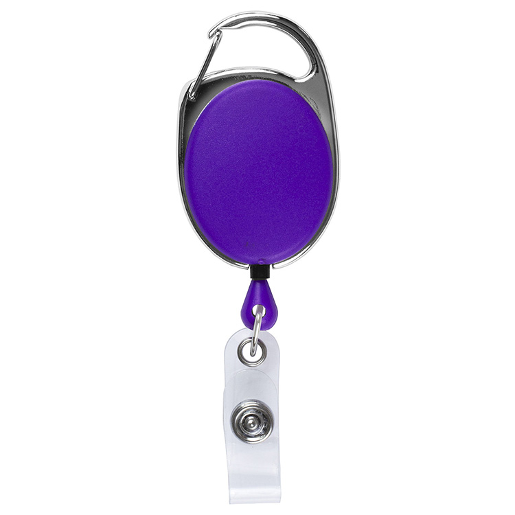 "Oberlin PI" 30" Cord PhotoImage ® Full Color Imprint* Retractable Carabiner Style Badge Reel and Ba 19