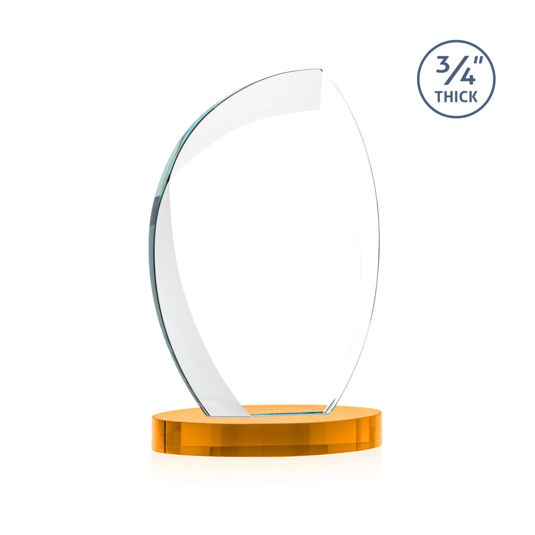 Wichita VividPrint™ Award on Alberton Base - Amber 2