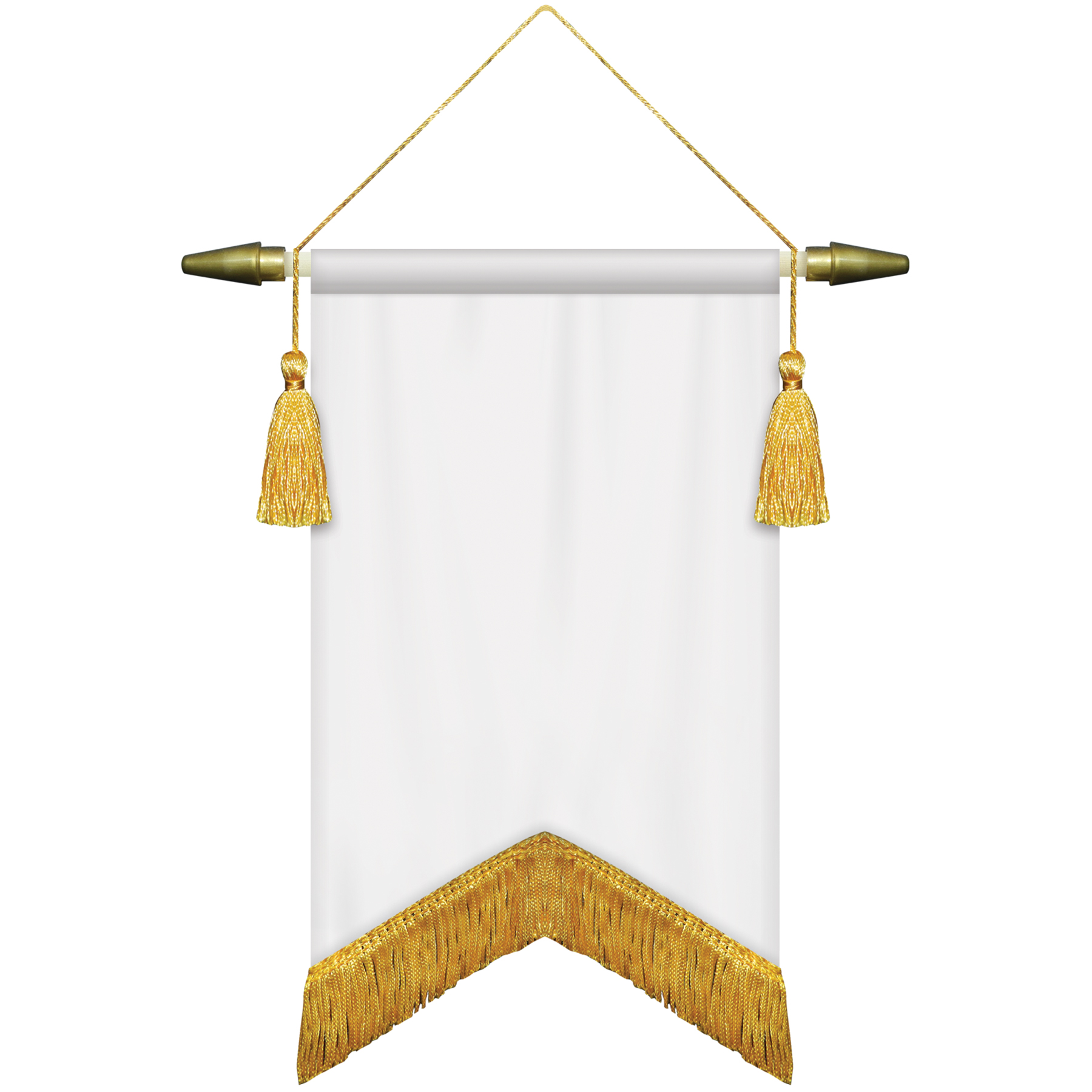 7" x 10" Podium Banner, Angle Cut / with Fringe 5