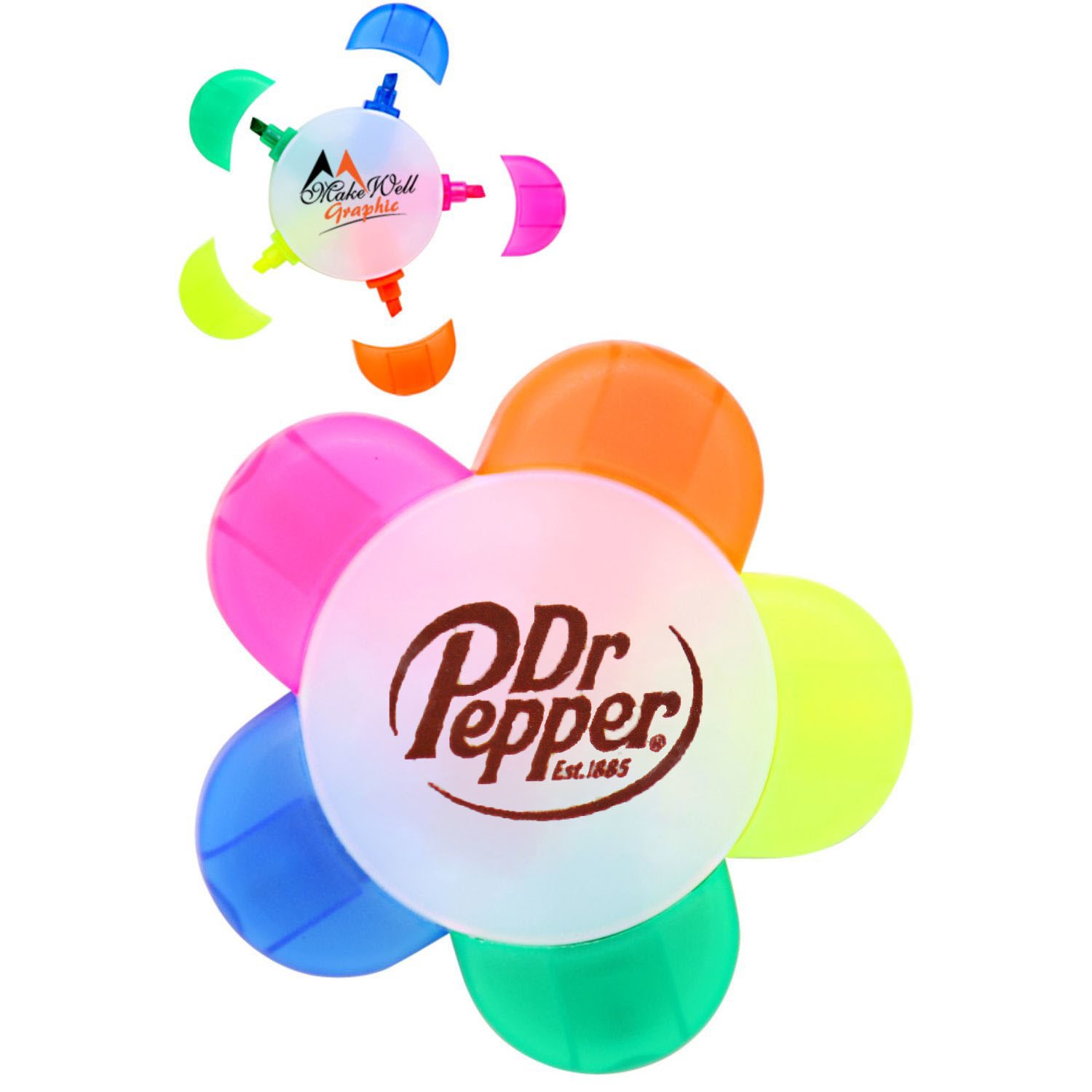 Flower Shaped Multi-Color Highlighters 2