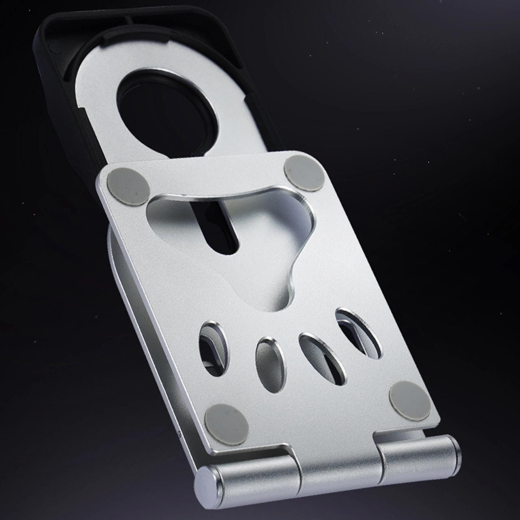 Foldable Aluminum Cell Phone Stand for Wireless Charger 3