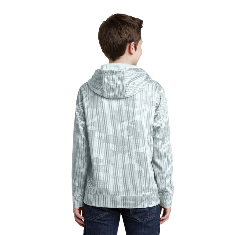 Sport-Tek Youth Sport-Wick CamoHex Fleece Hooded Pullover. 5
