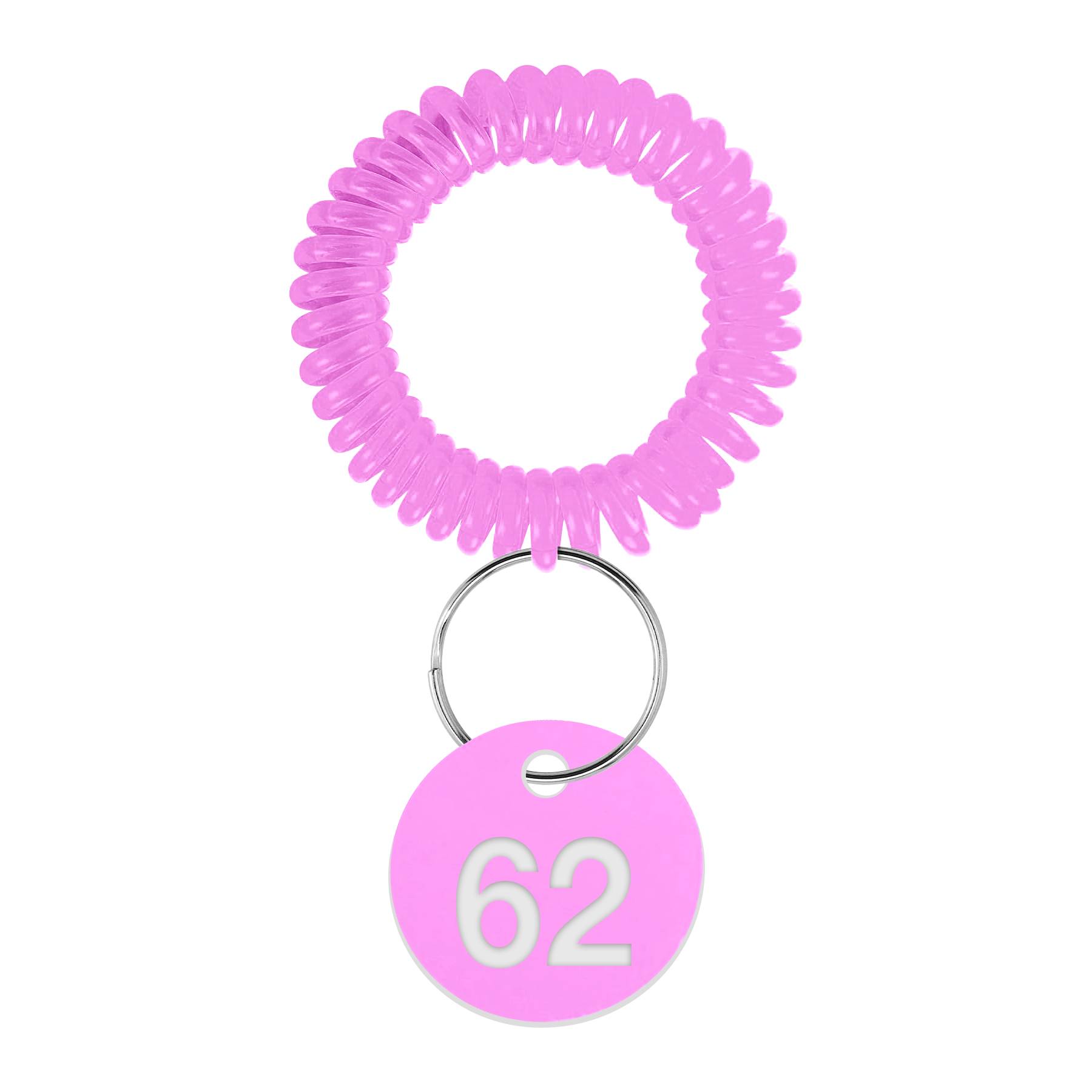 EVA Plastic Spring Number Plate Keychain 12