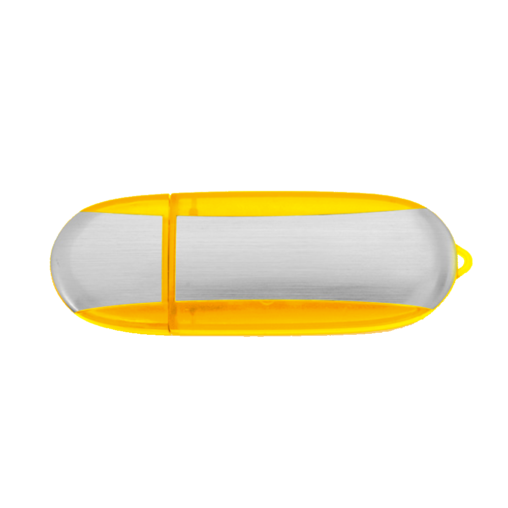 Lemont Brushed Aluminum Oval USB Flash Drive 6