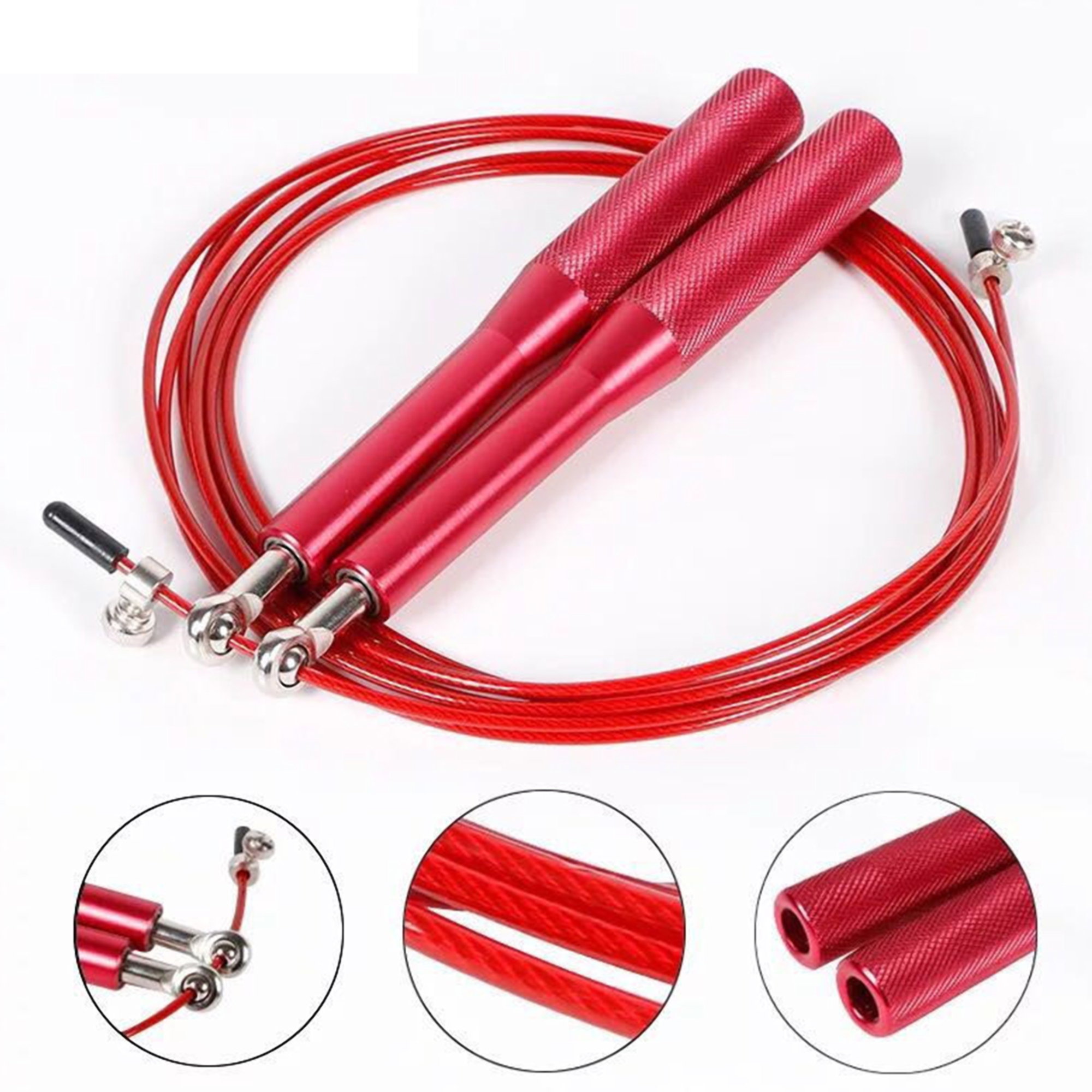 Adjustable Skipping Rope w/Aluminum Handles 2