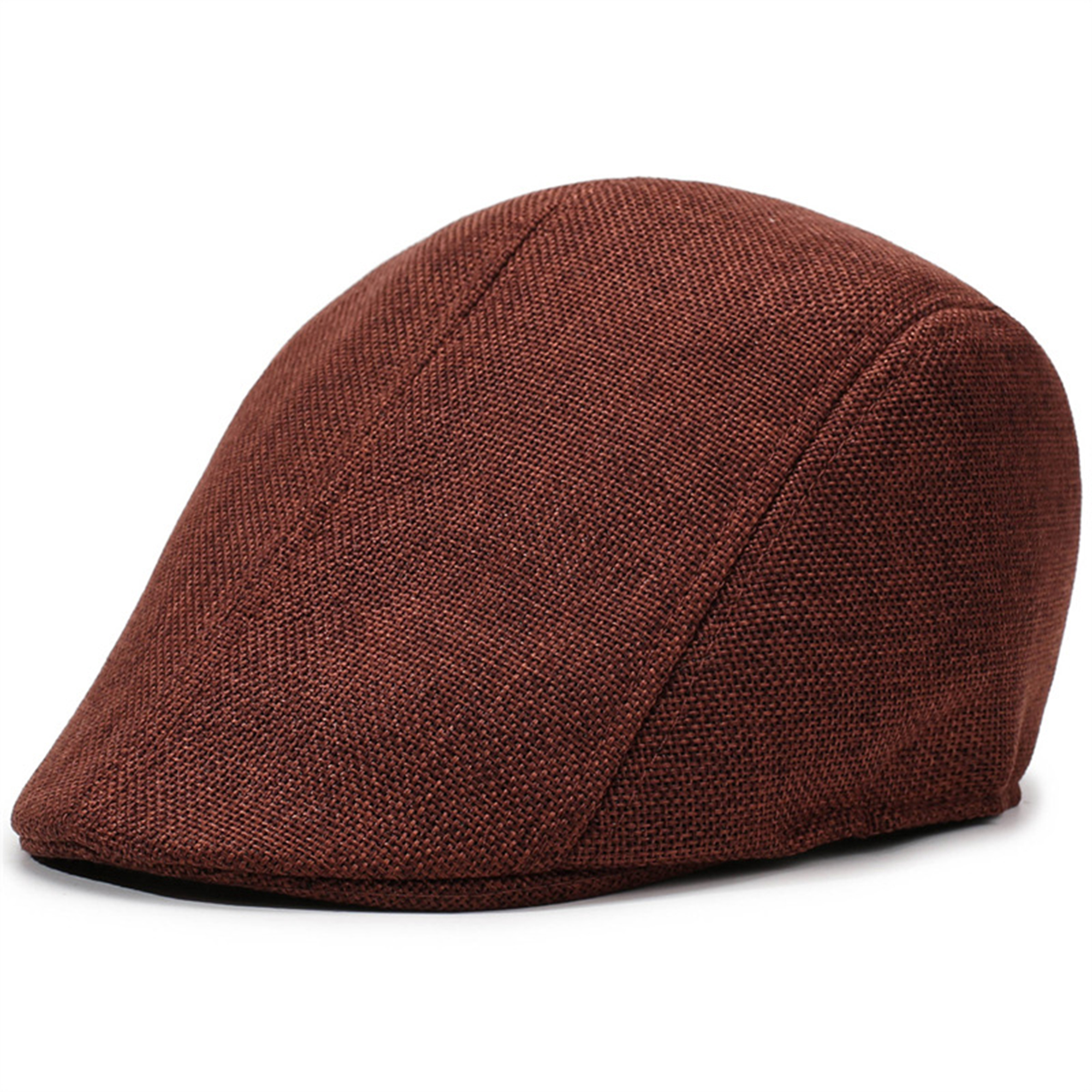 Middle-Aged Men's Linen Beret Hat 6