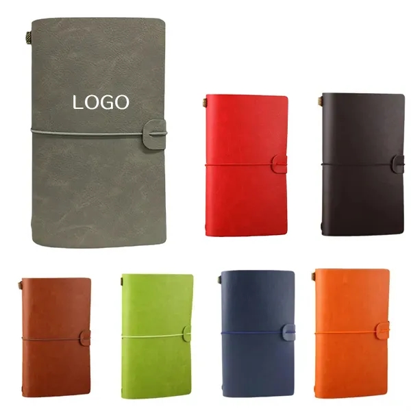 Vintage A6 Leather Notebook - Classic Antique Style 4